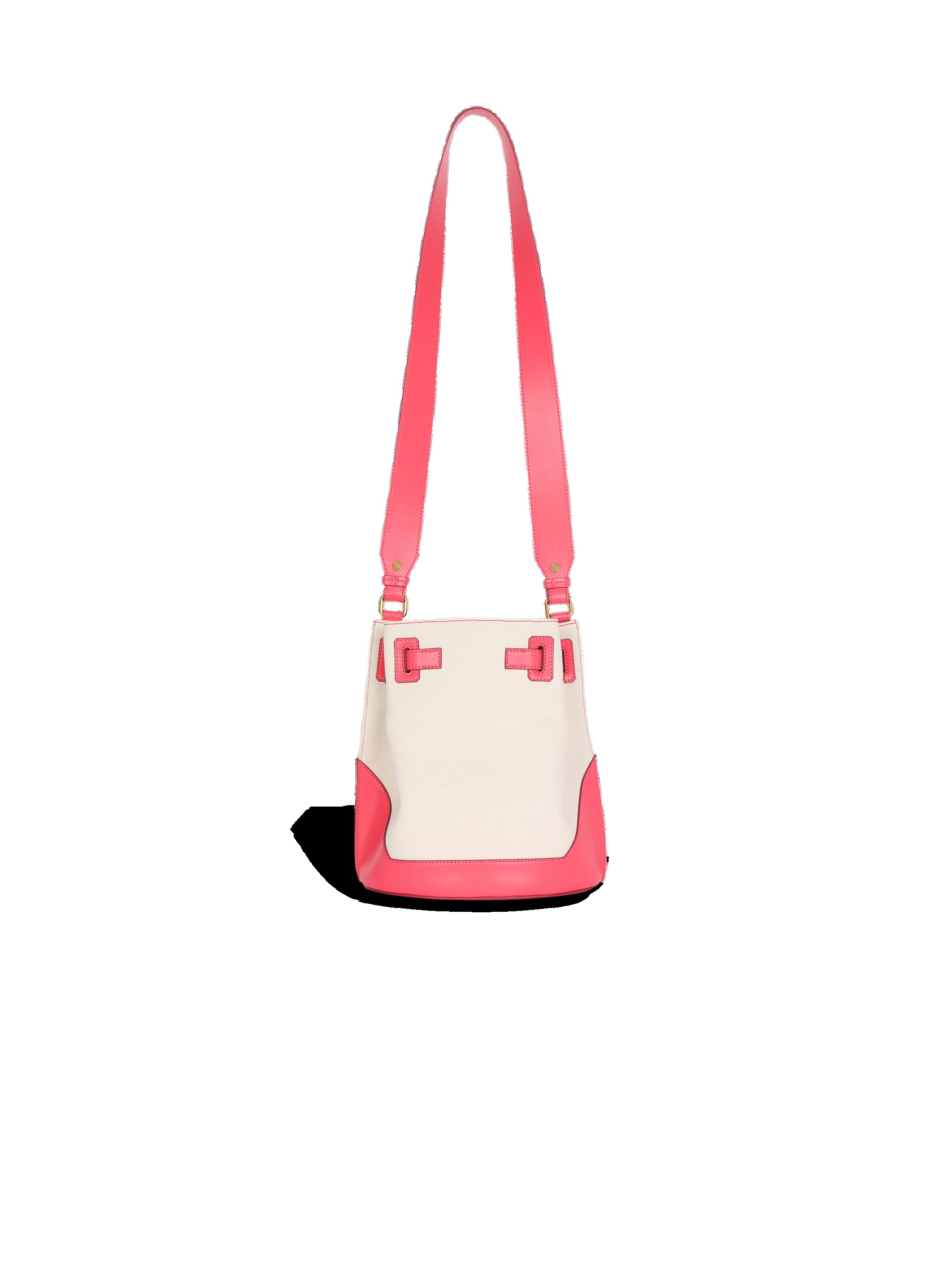 Ccanvas B-Army bucket bag with leather panels 4