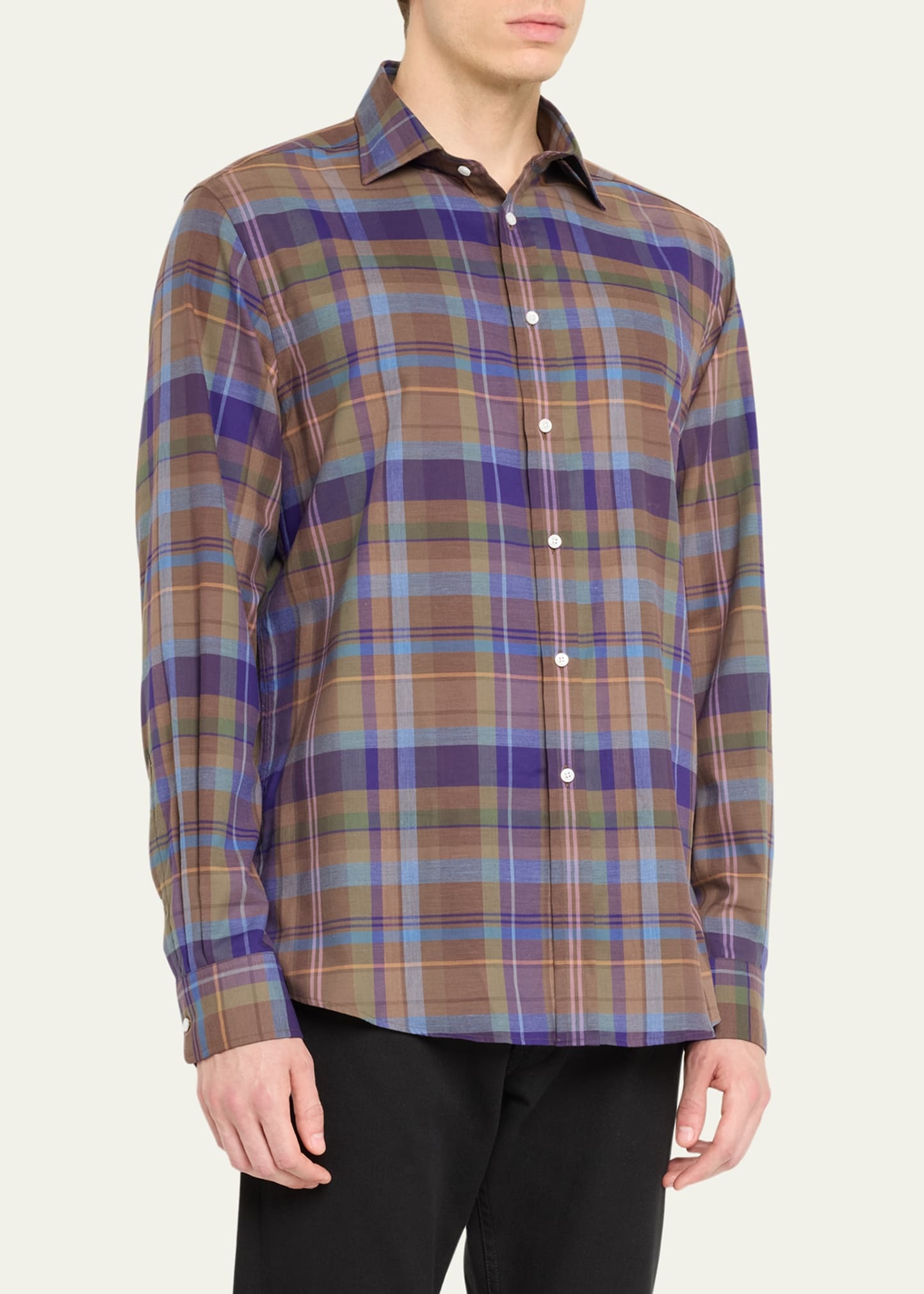 Men's Aston Luxe Plaid Sport Shirt - 3