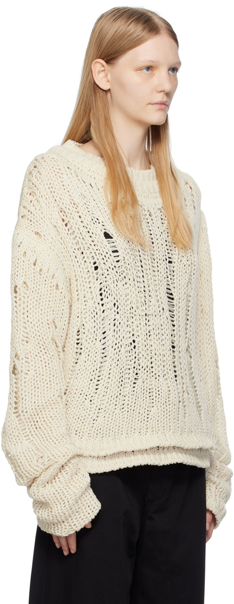 AIREI Off-White Layered Sweater outlook
