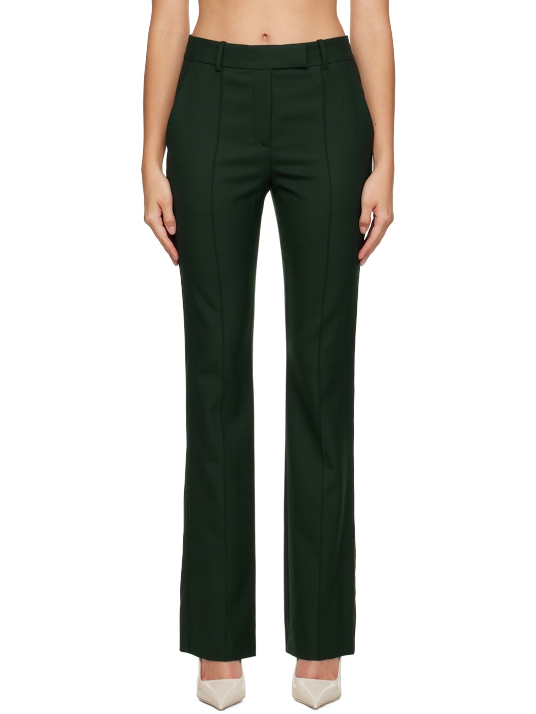 Green Cigarette Trousers - 1