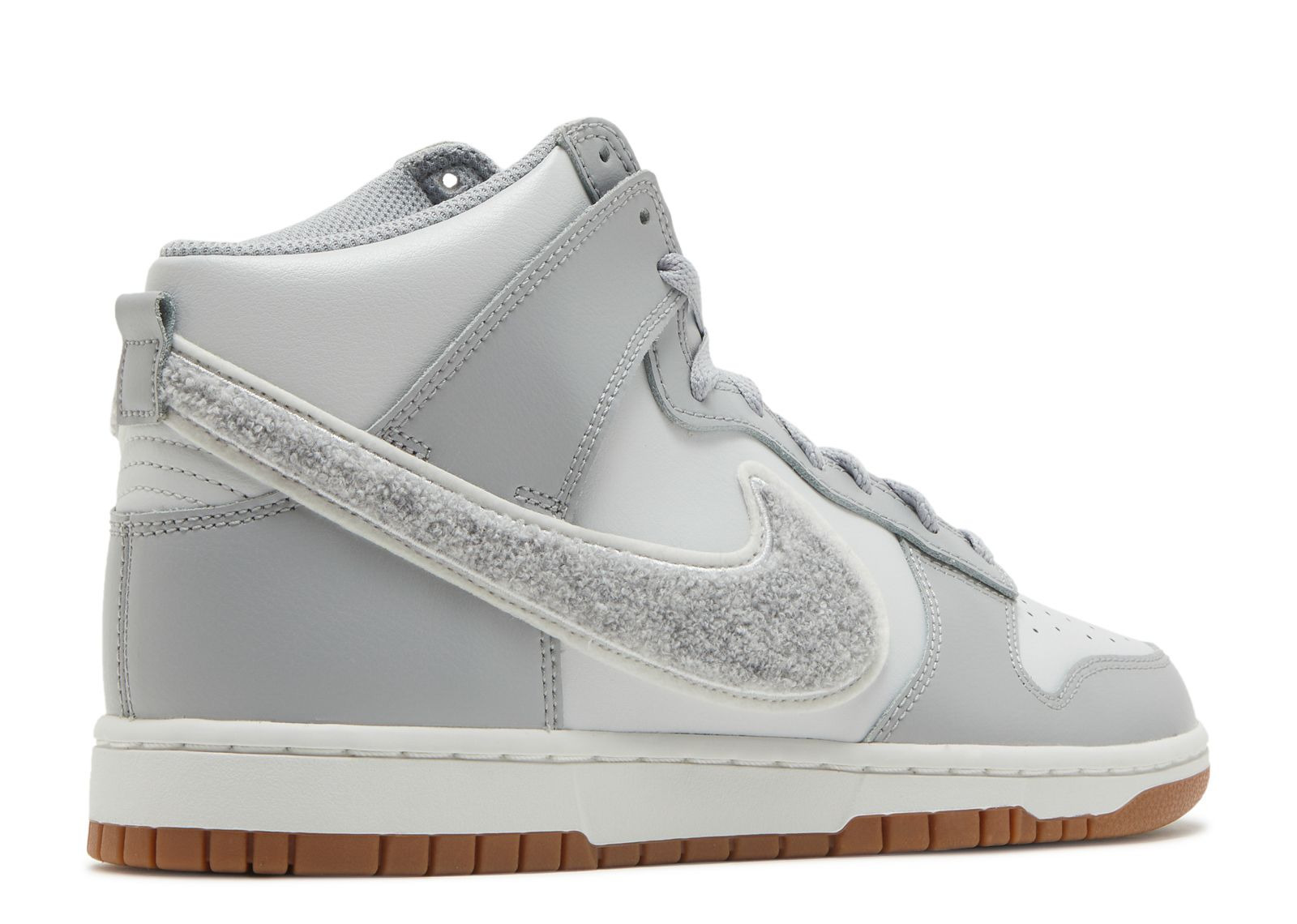 DUNK HIGH 'CHENILLE SWOOSH - LIGHT SMOKE GREY' - 3