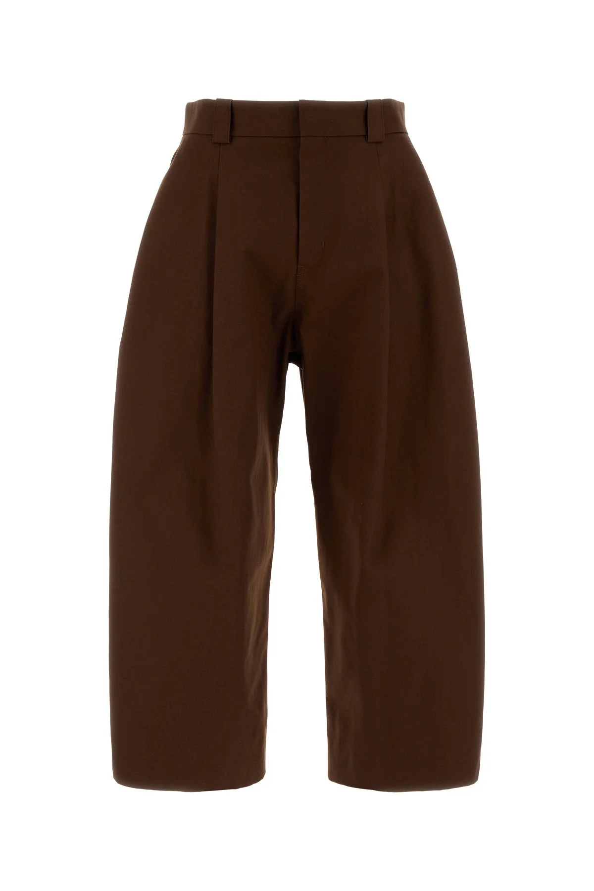 Chocolate cotton wide-leg pant - 1