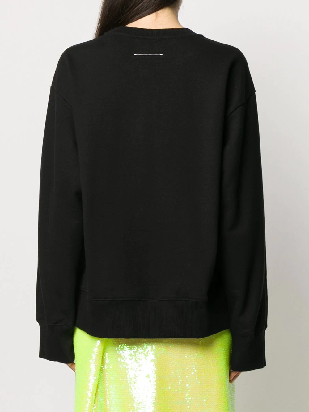 embossed logo sweatshirt - 4