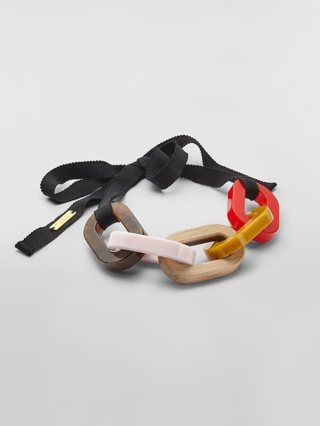 MULTI-COLOURED RESIN CHAIN REVIVAL BRACELET - 1