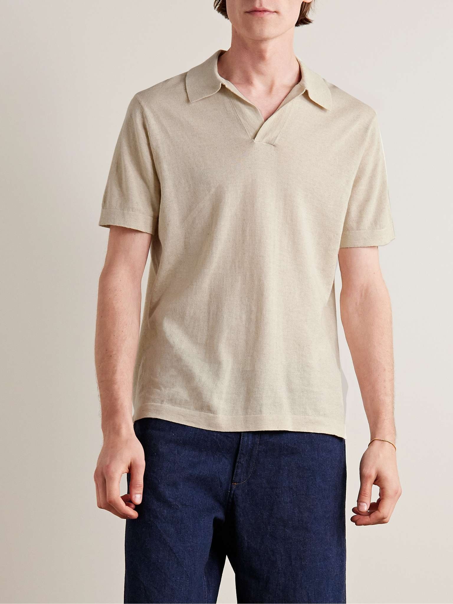 Ryan 6311 Cotton and Linen-Blend Polo Shirt - 3