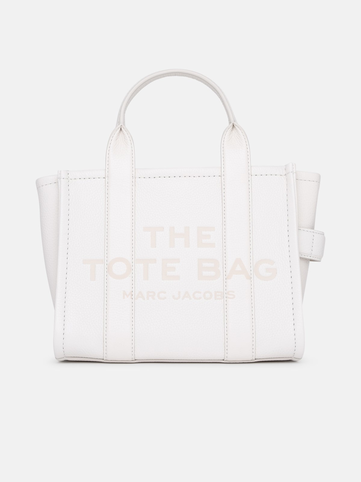 IVORY LEATHER MINI TOTE BAG - 1