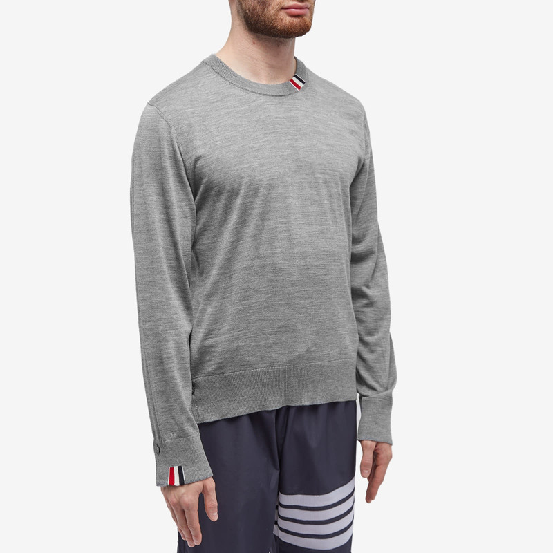 Thom Browne Thom Browne Intarsia Stripe Crew Knit outlook