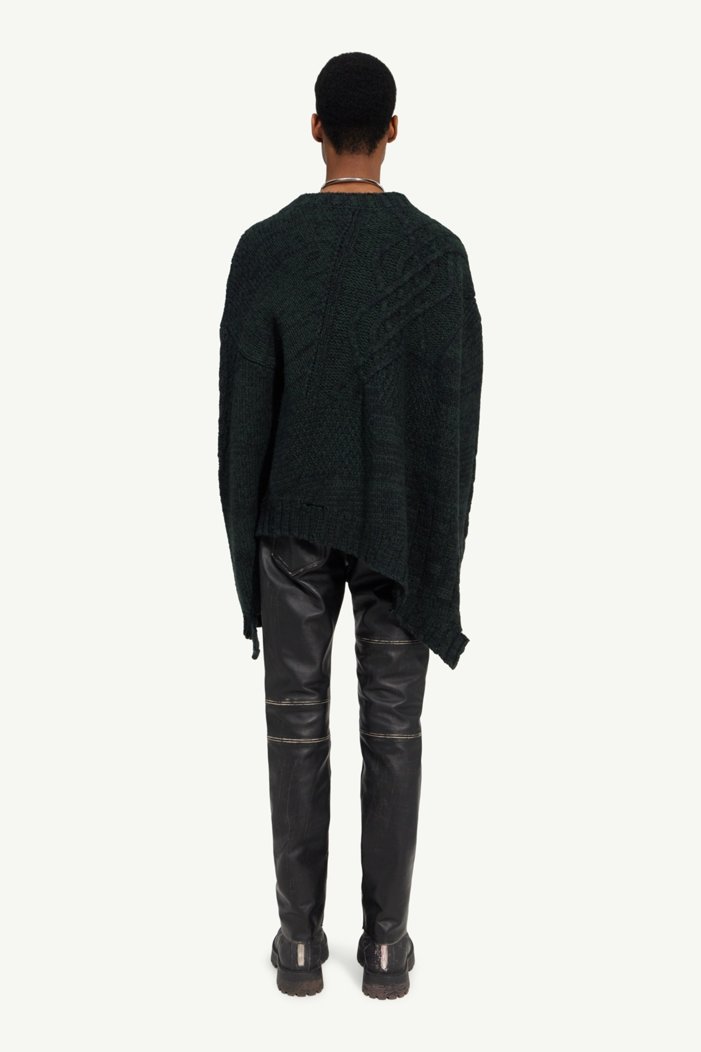 Distressed knit sweater - 4