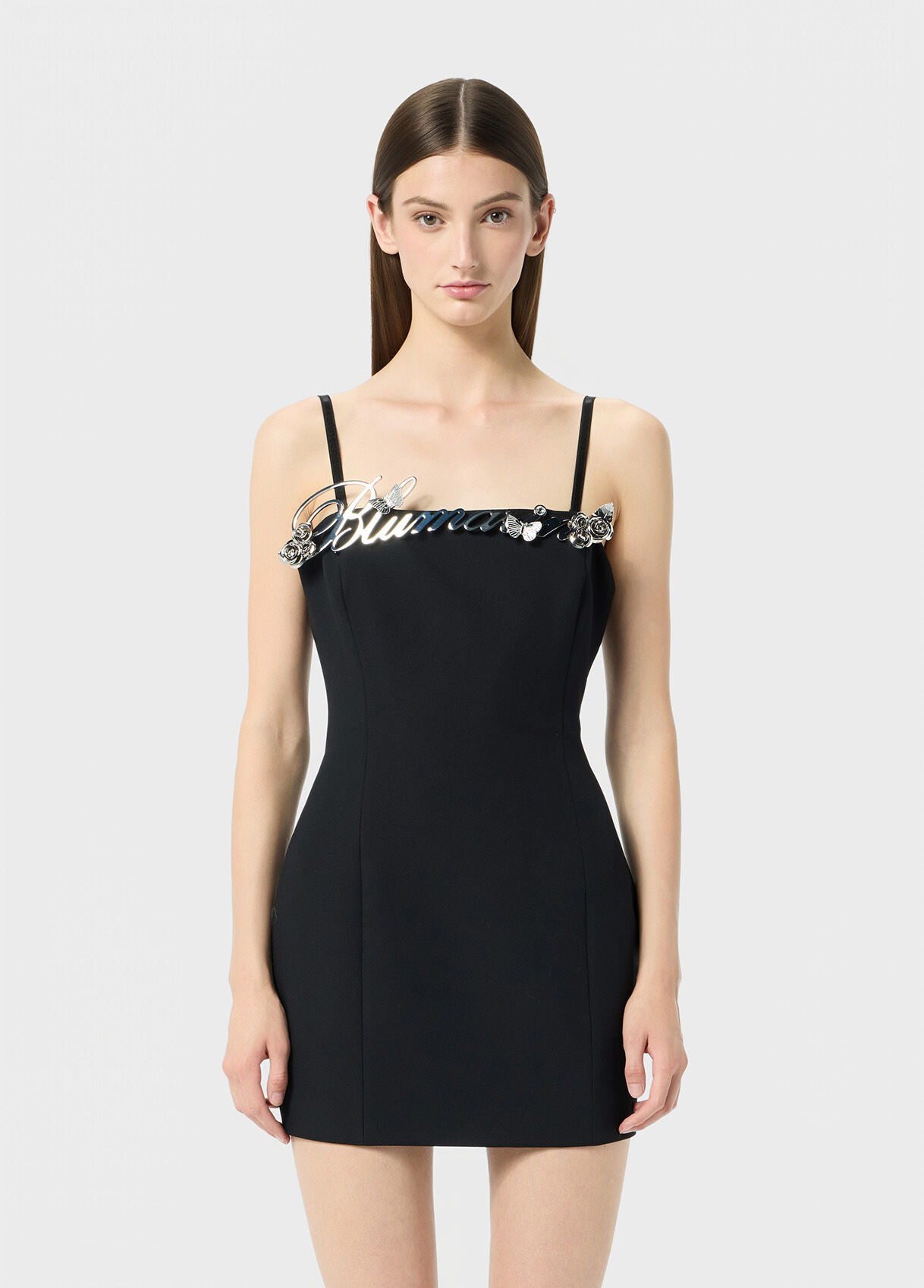 MINI DRESS WITH METAL LOGO - 2