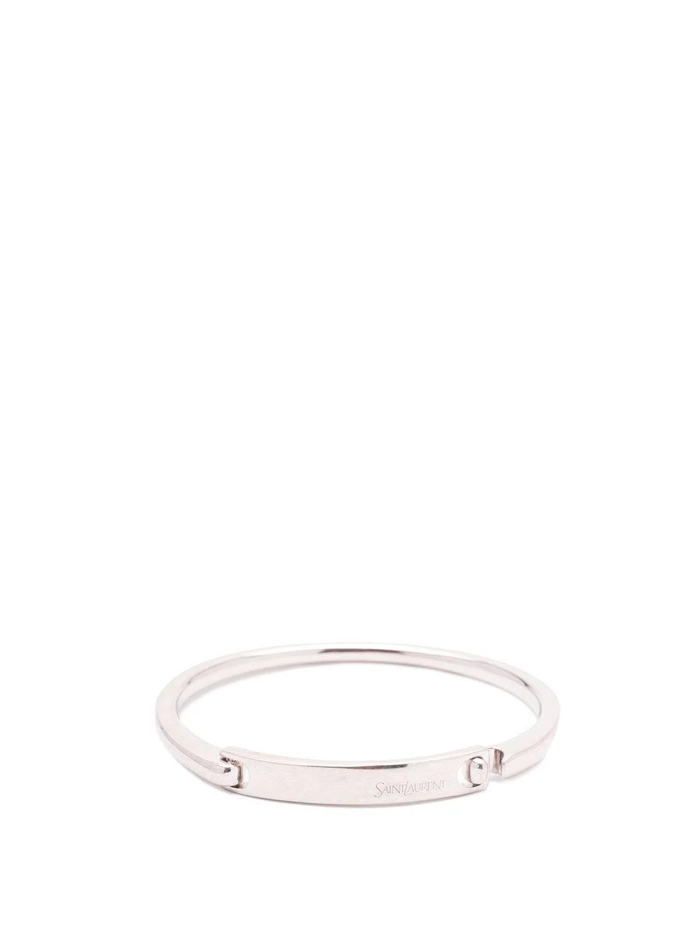 Saint Laurent Men `Jonc Plaque` Bracelet - 1