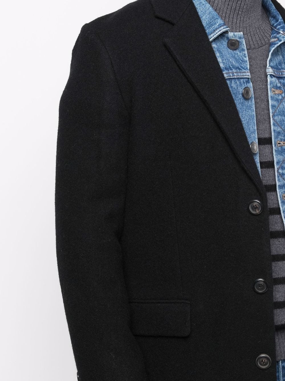 single-breasted  wool coat - 6
