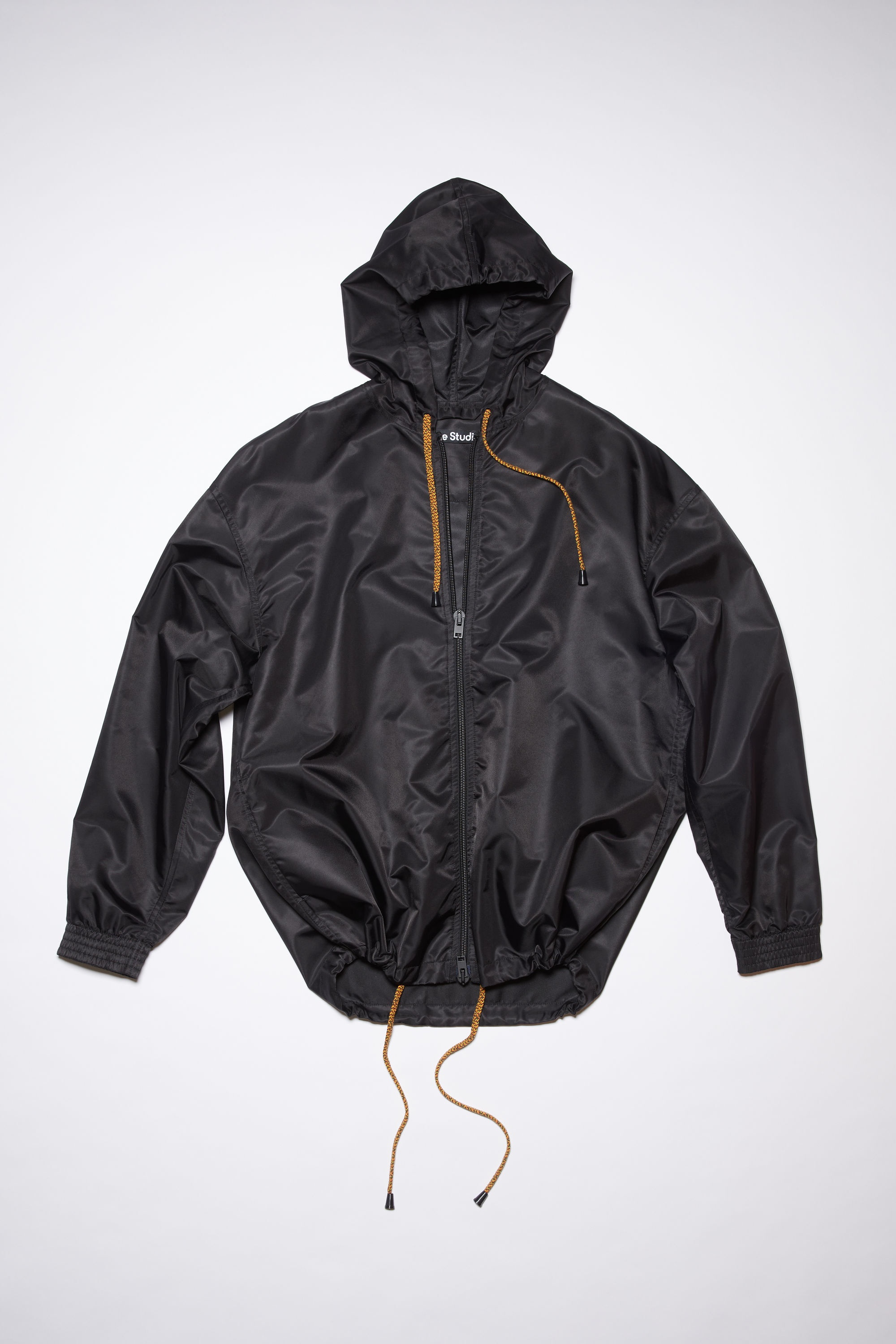 Rainbow hooded nylon jacket - Black - 1