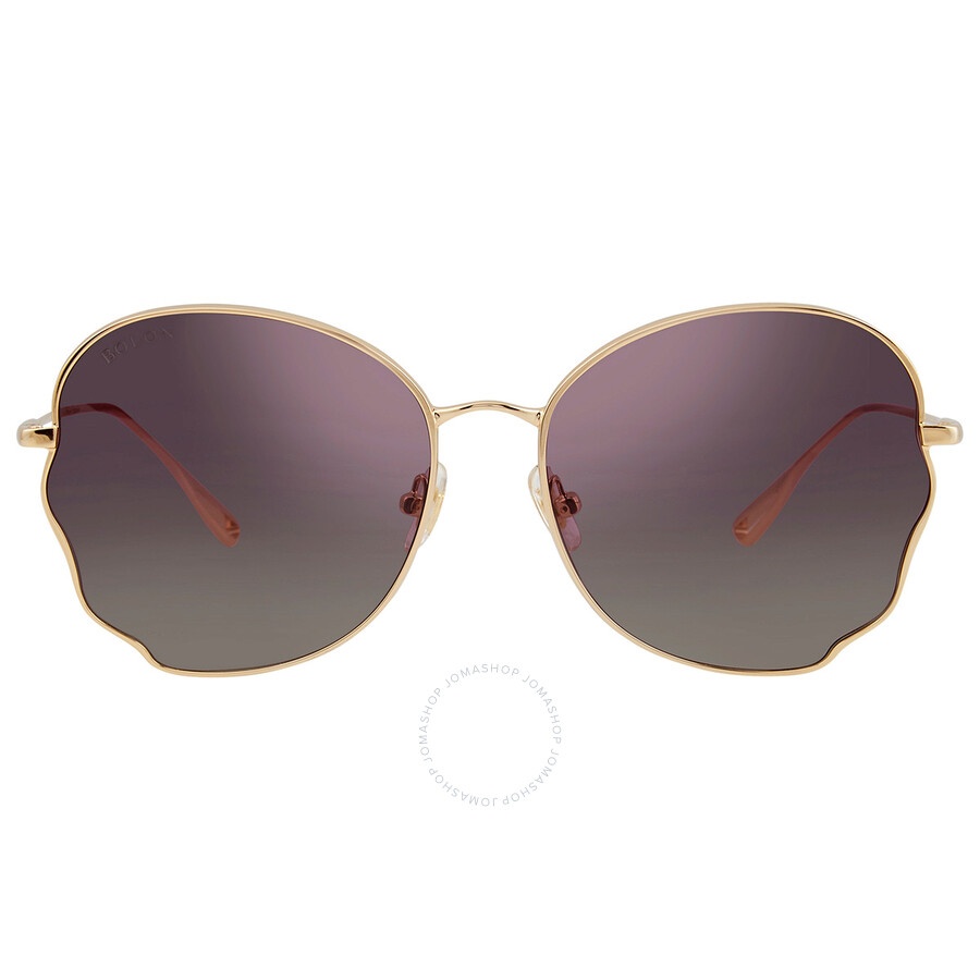 Bolon - Bolon Chloe Purple Gradient Irregular Ladies Sunglasses BL7105 A60 58 - 1