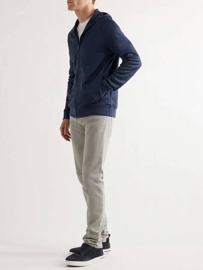 Loro Piana Linen-Blend Zip-Up Hoodie outlook