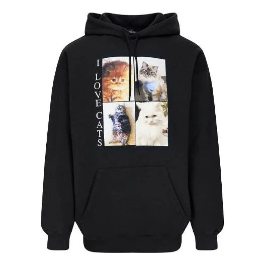 Balenciaga 'I Love Cats' Hoodie 'Black' 570811TJVG91000 - 1