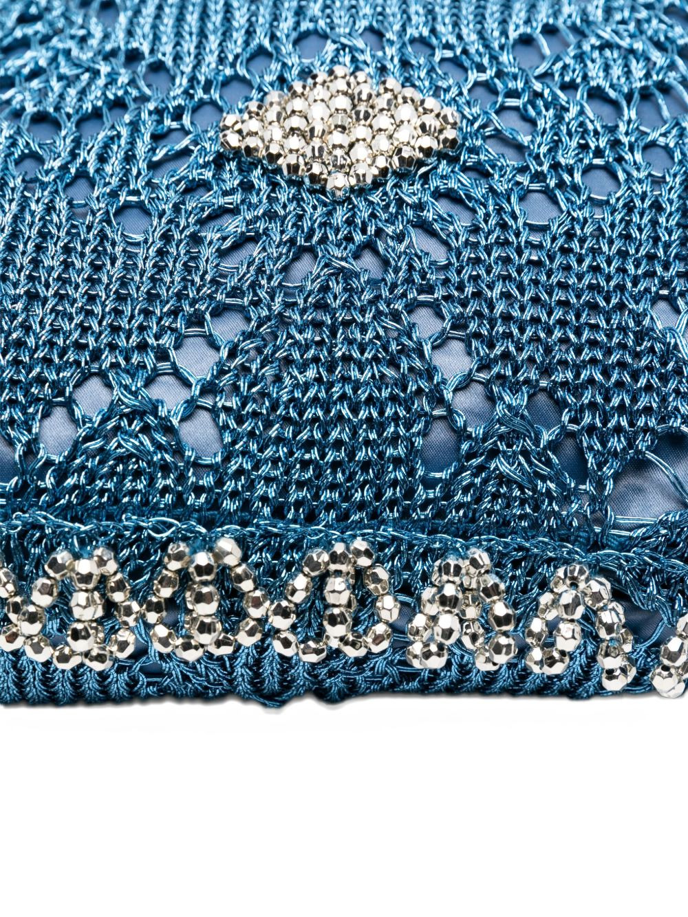 beaded circular-handle tote bag - 4