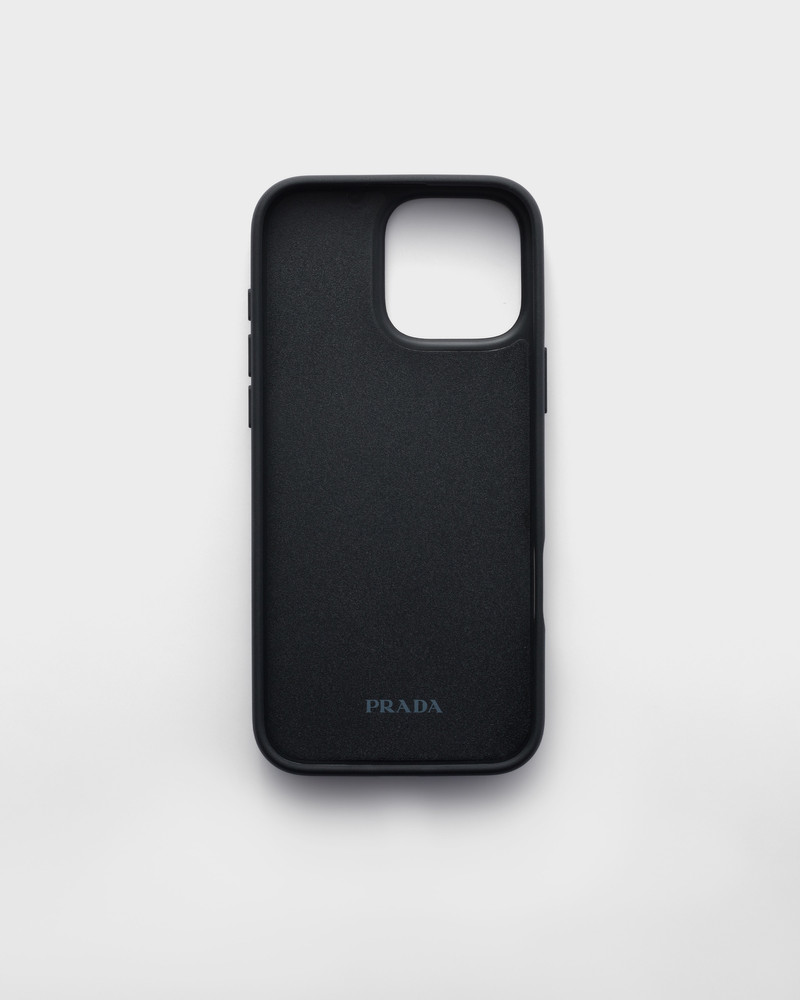 Saffiano leather case for iPhone 16 Pro Max 3