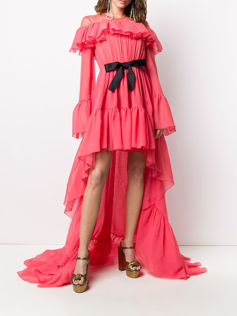 GIAMBATTISTA VALLI asymmetric ruffled gown outlook