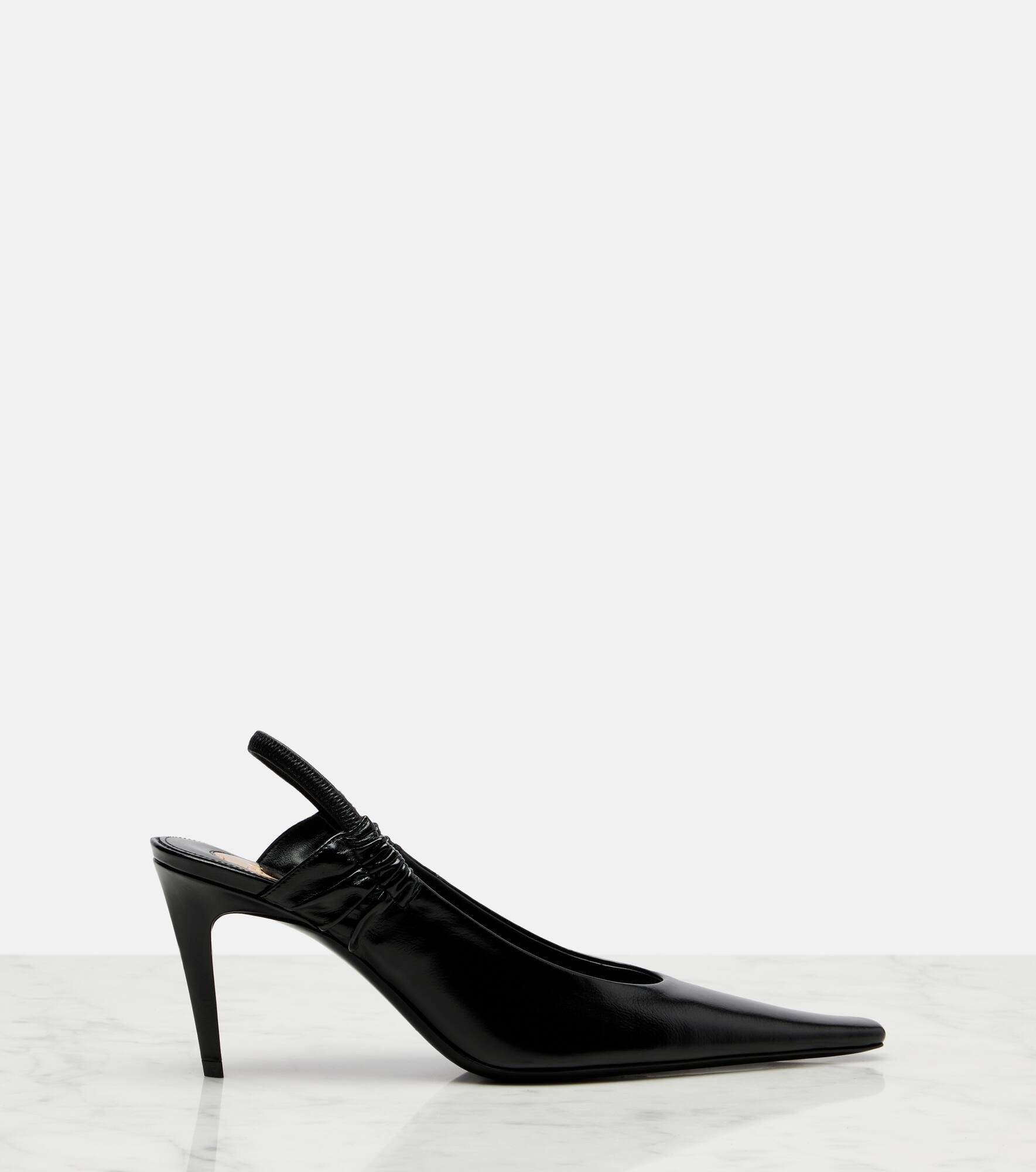 Leather slingback pumps - 4