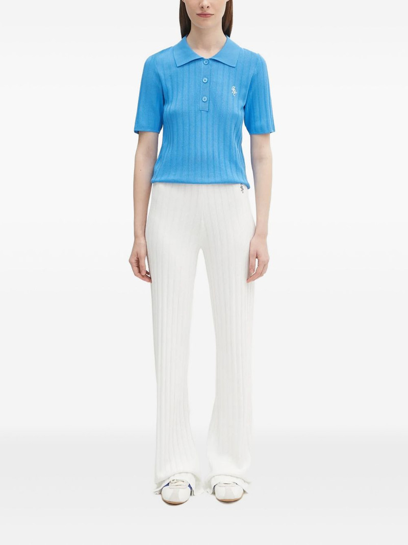 Sporty & Rich ribbed polo shirt outlook