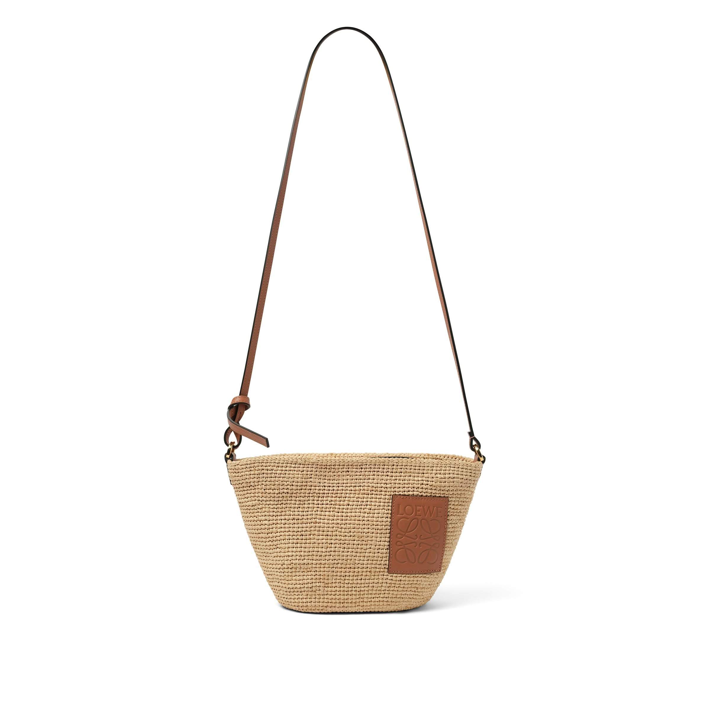 Slit Pochette Bag in Natural/Tan - 5