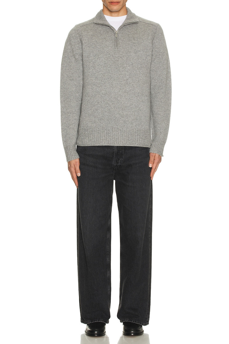 GUEST IN RESIDENCE Half Zip Turtleneck Sweater in Cashmere outlook