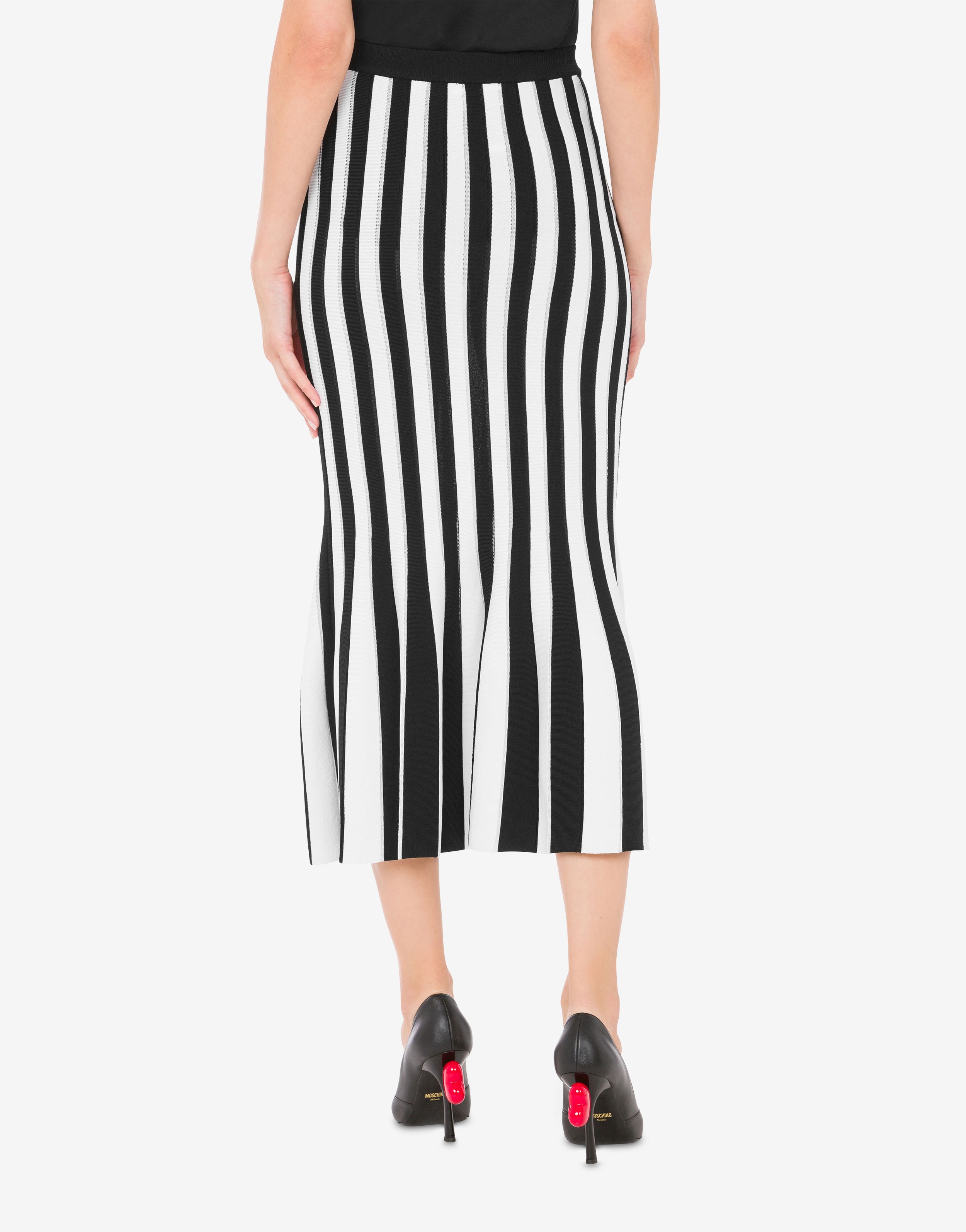 ARCHIVE STRIPES STRETCH VISCOSE SKIRT - 3