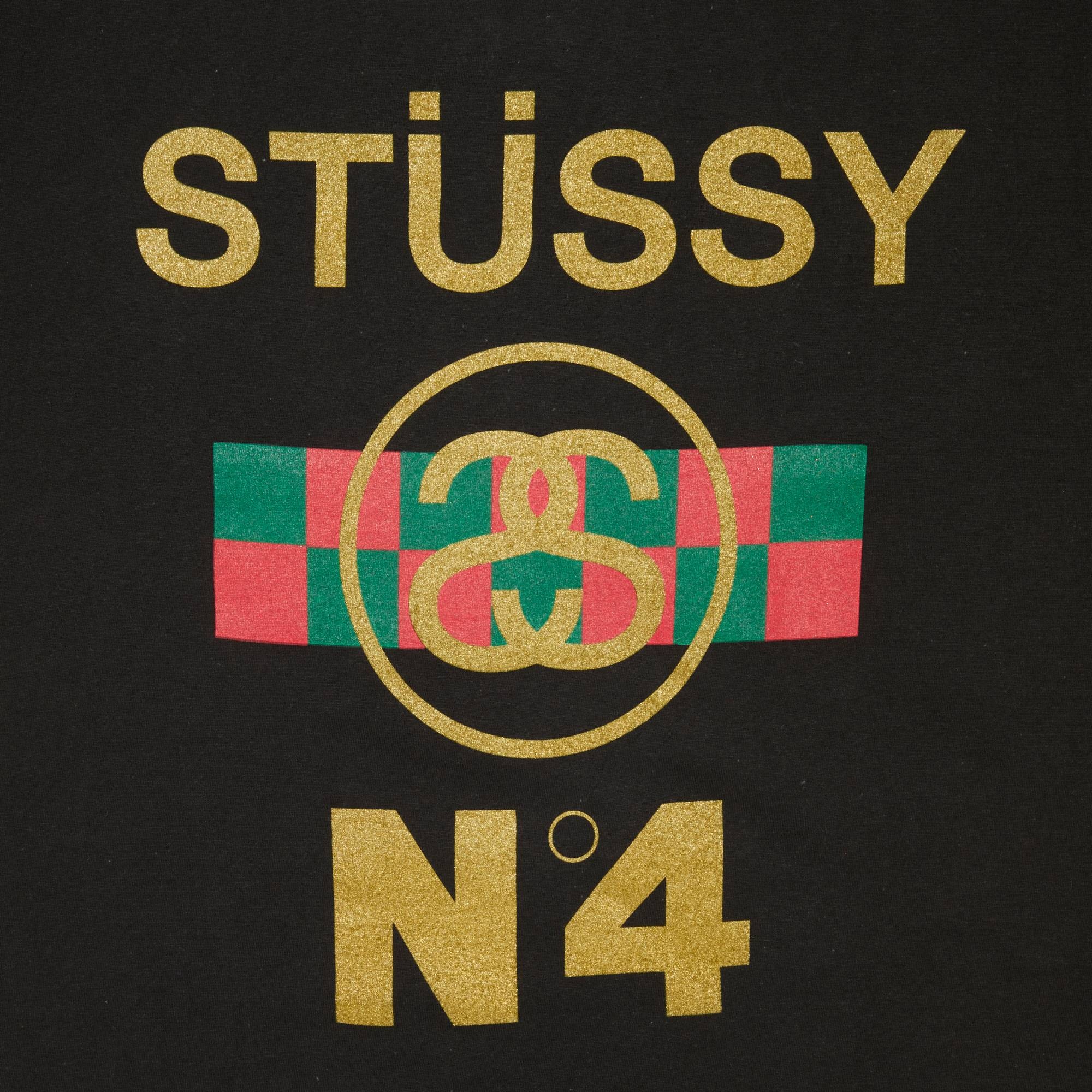 Stussy No.4 Check Tee 'Black' - 3