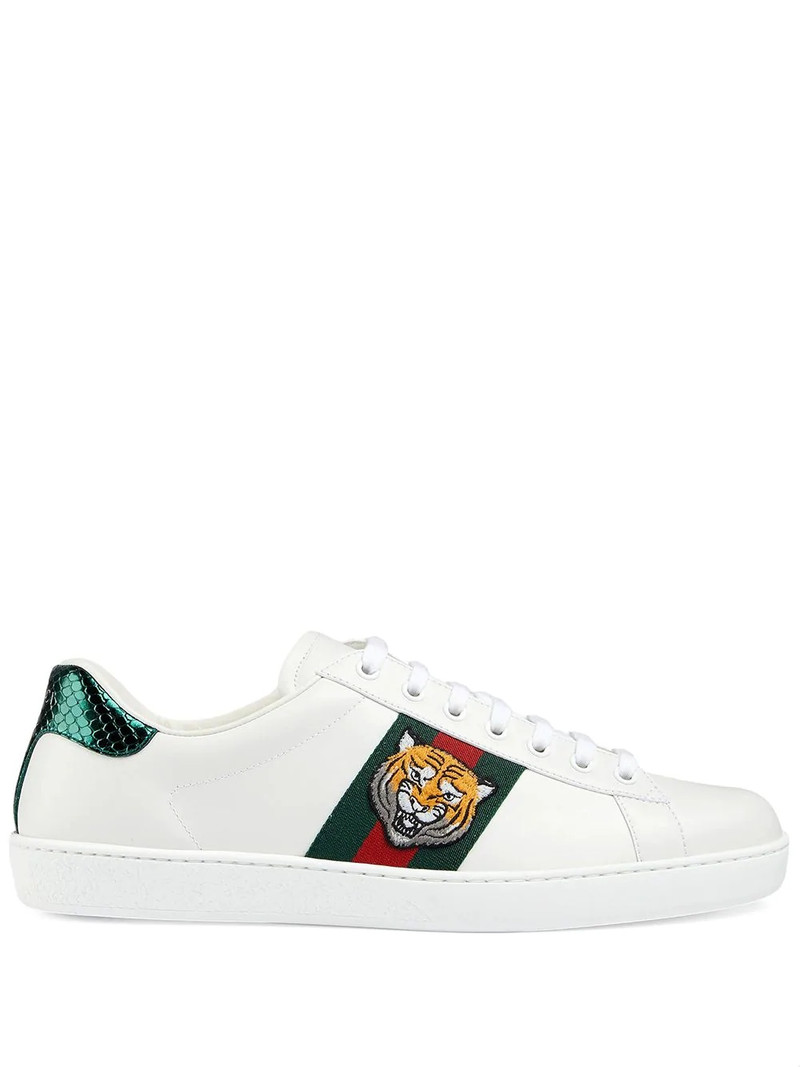 Ace tiger-appliqued sneakers - 1