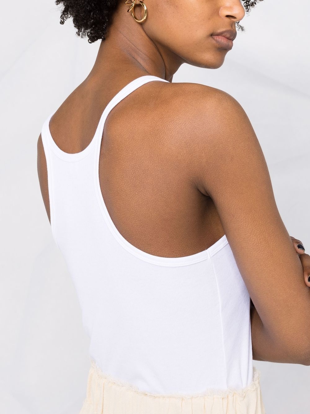 scoop-neck vest top - 3