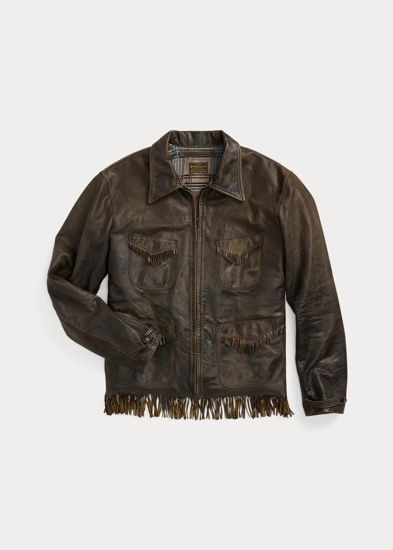 Fringe Leather Jacket - 1