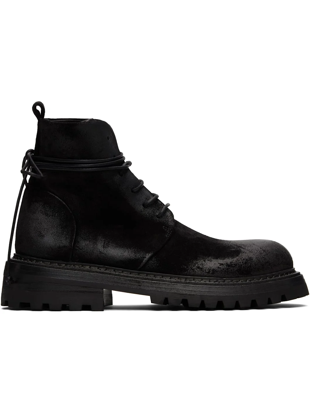 Black Carraucola Reversed Leather Boots - 1