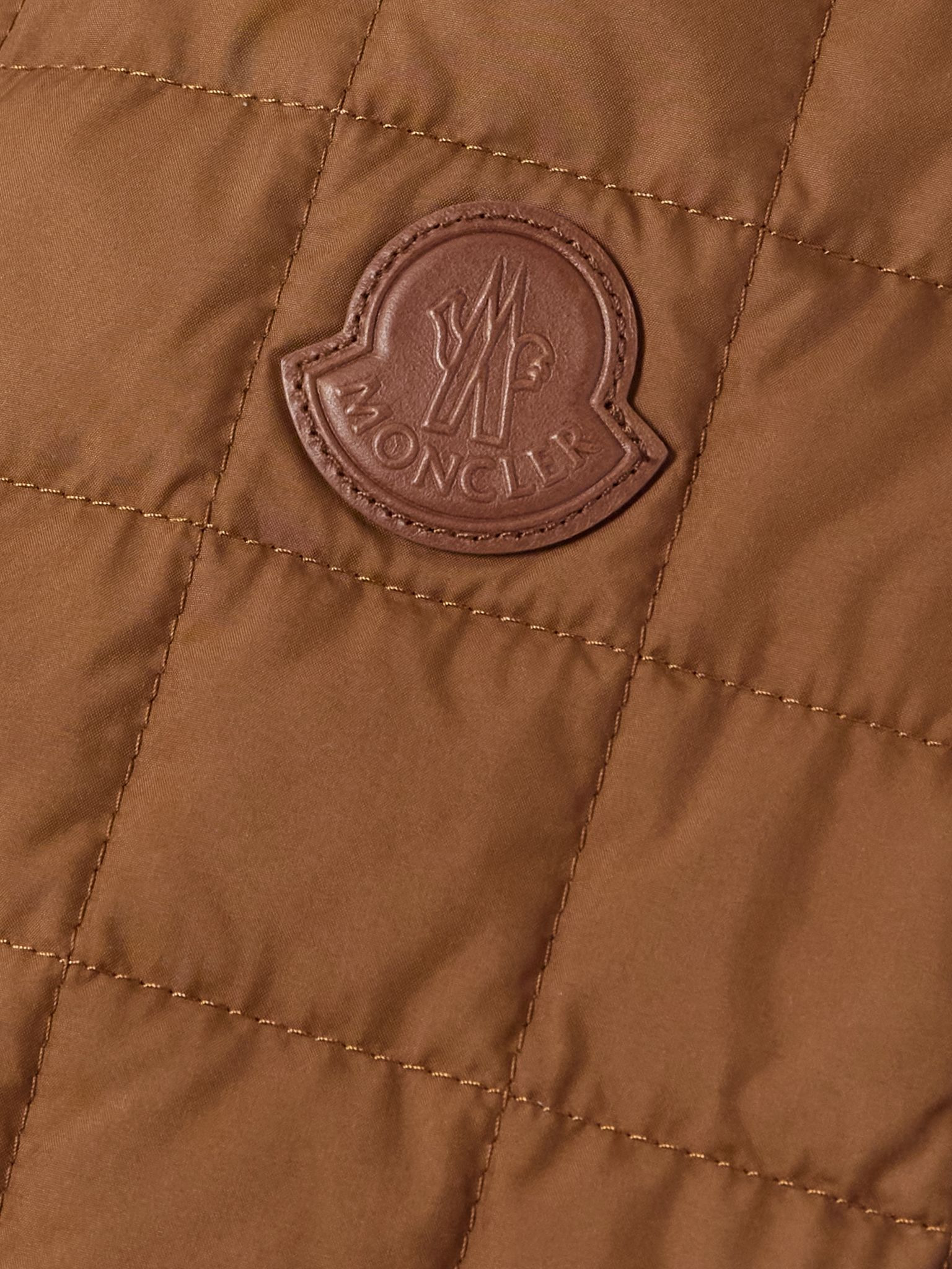 Epinal quilted shell down jacket Bronze - 5