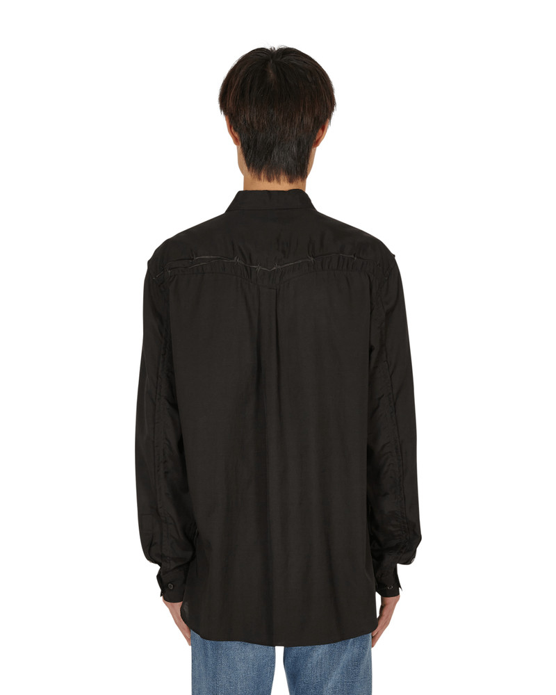 UNDERCOVER Barbed Wire Embroidered Shirt Black outlook