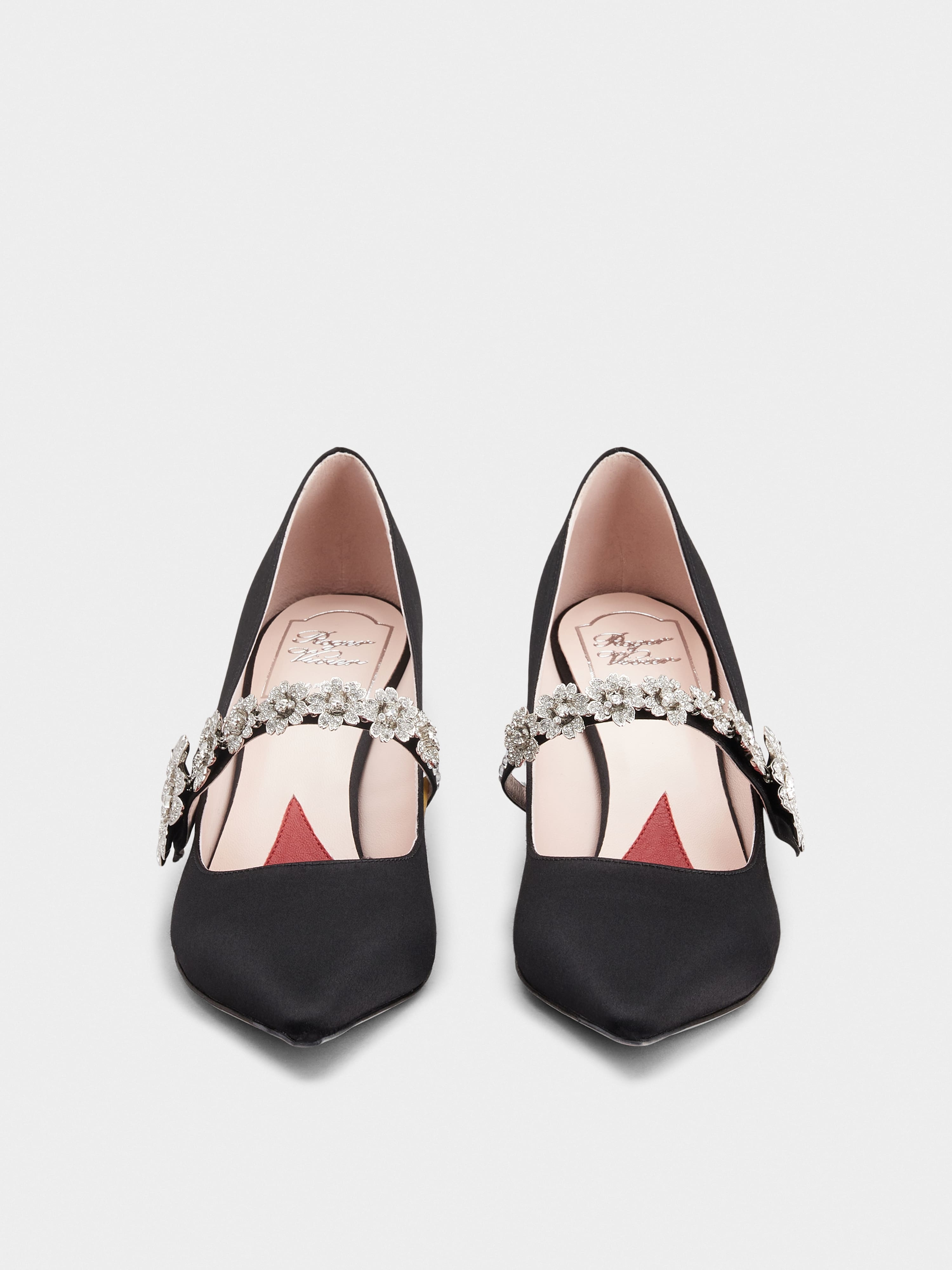 Bouquet Flower Babies Pumps in Satin - 7