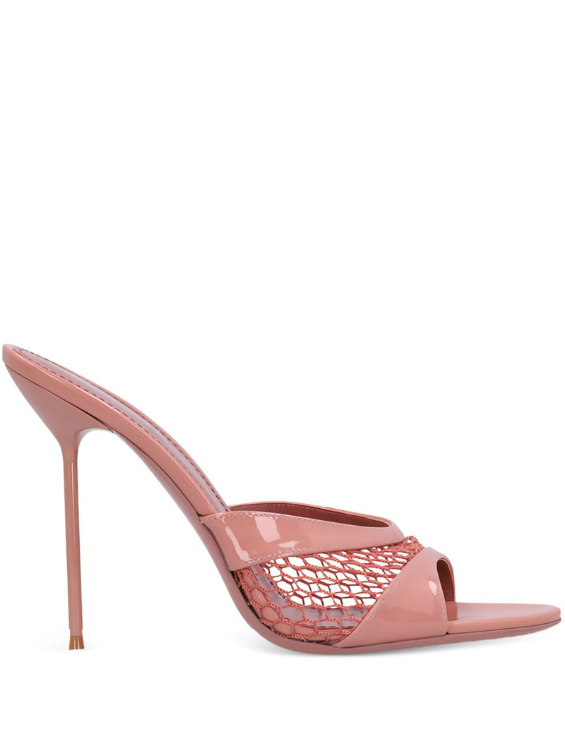 105mm Lidia patent-leather mules 1