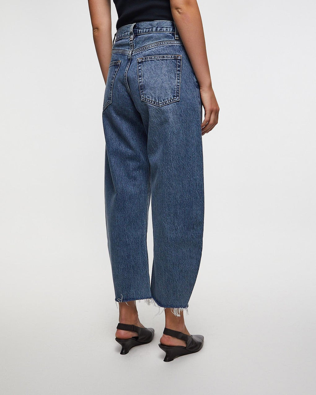 Jeans The Bubble Crop Washed blue - 4