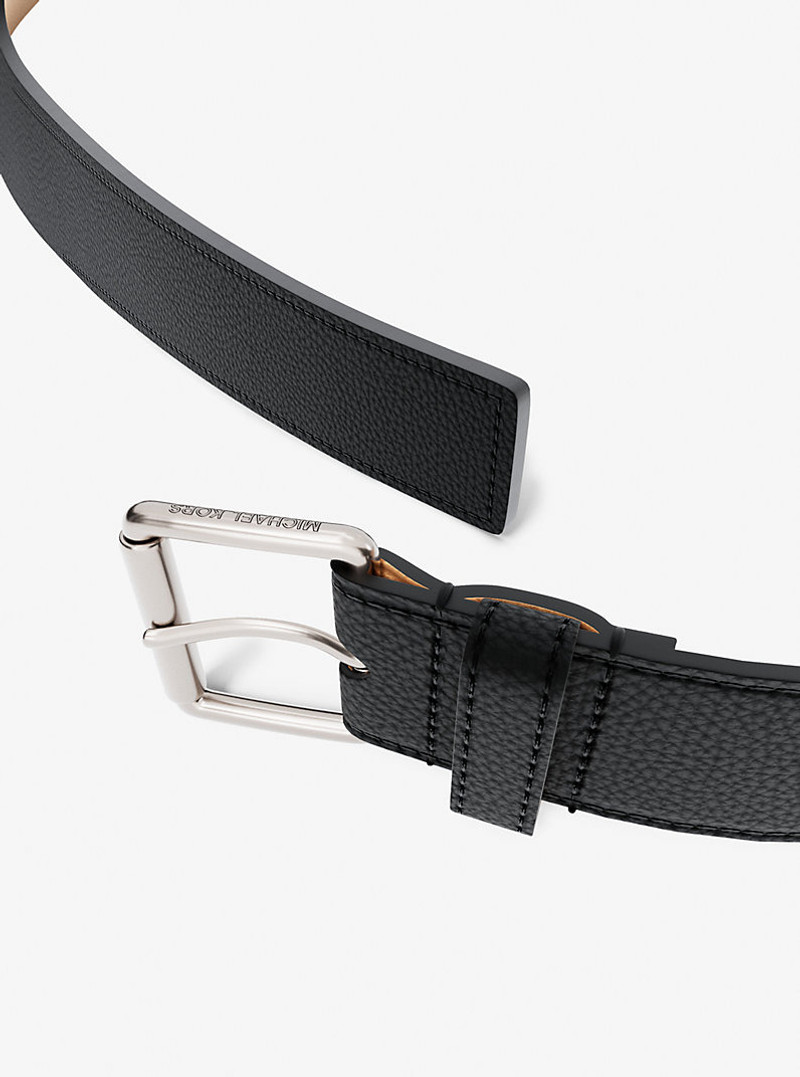 MICHAEL KORS Pebbled Leather Belt outlook