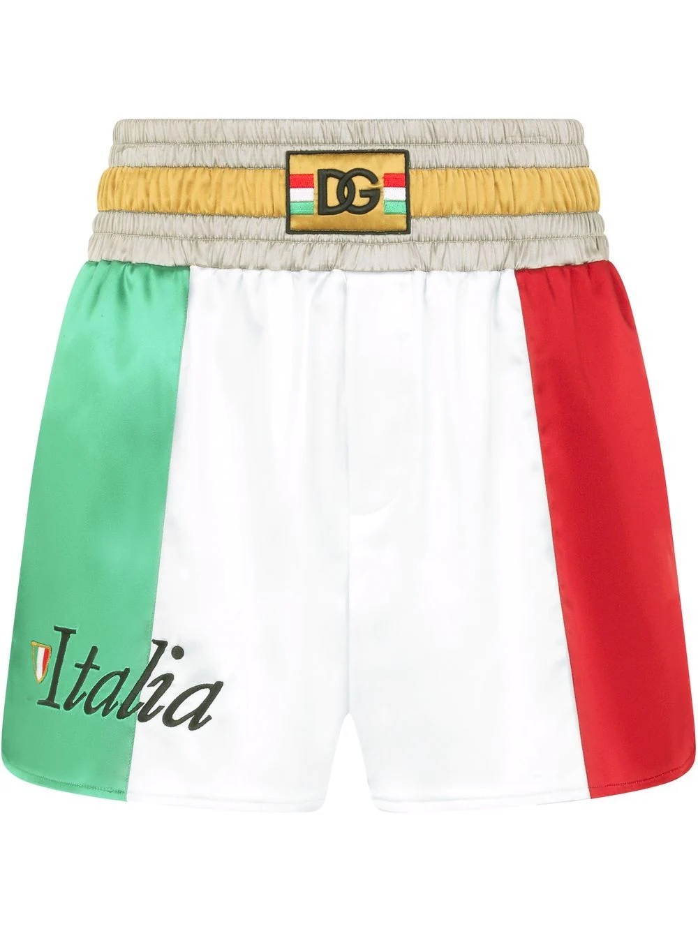 Italia colour-block shorts - 1