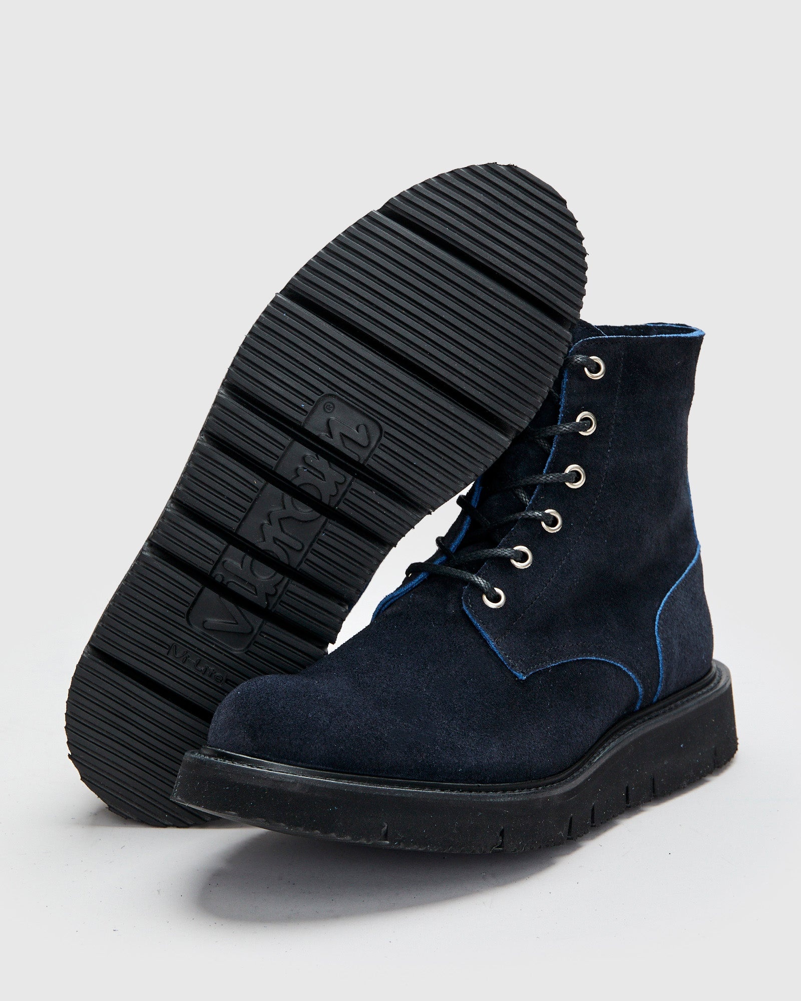 Black Ice Boot in Navy Ottoman Scuff-Off - 2