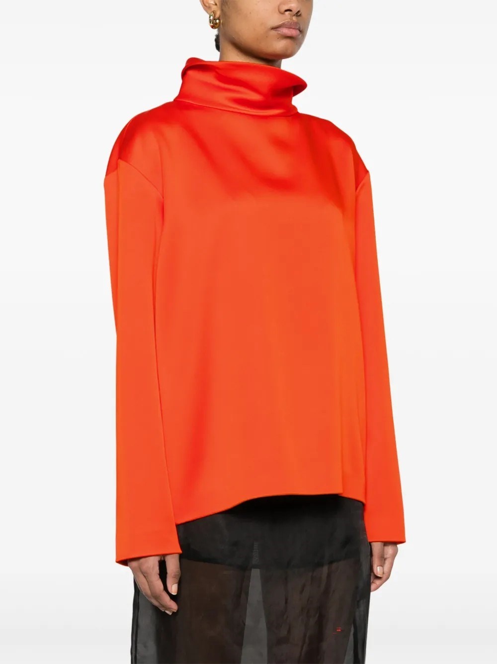 Blouse in double satin - 4