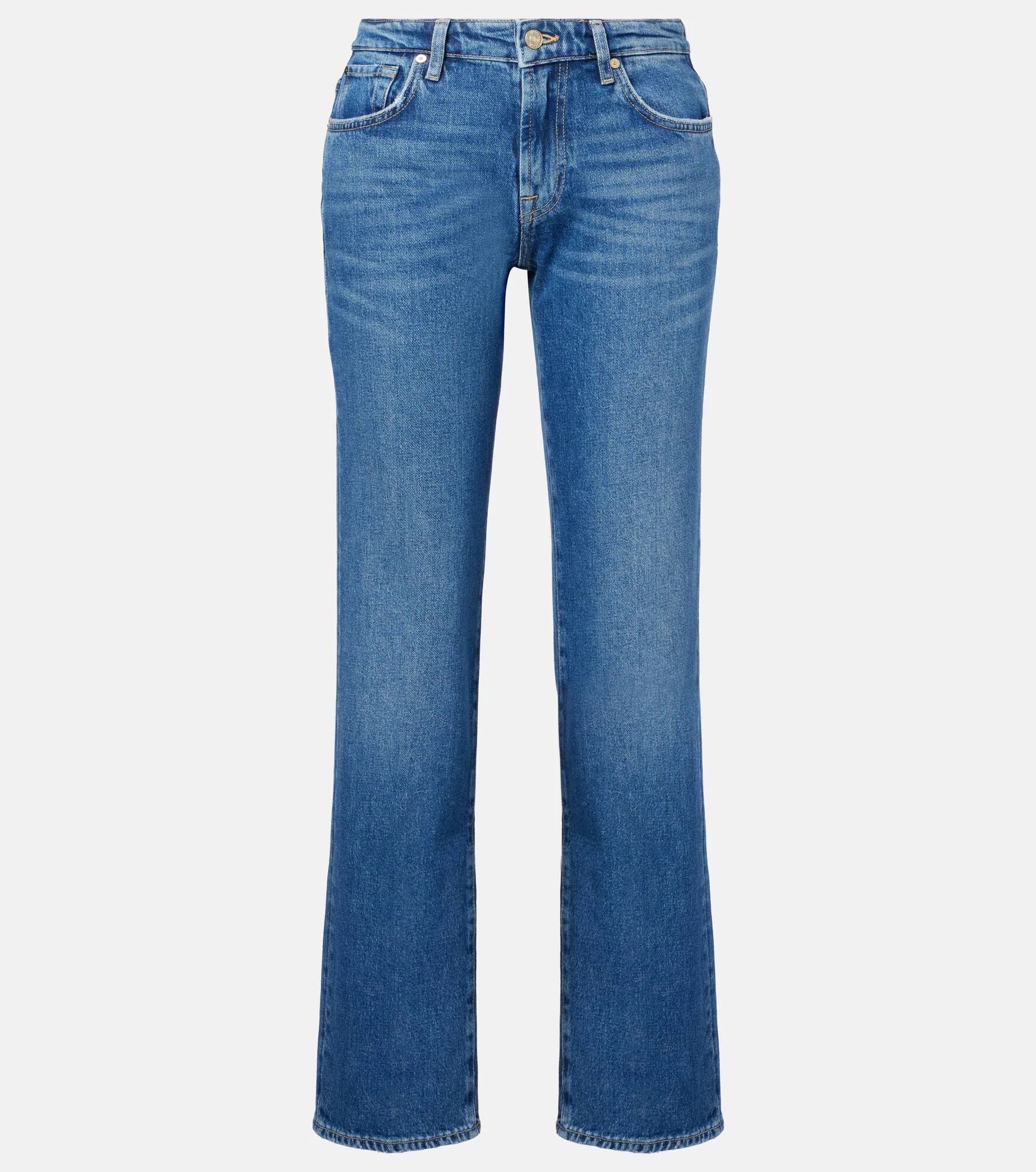 Calie mid-rise straight jeans - 1