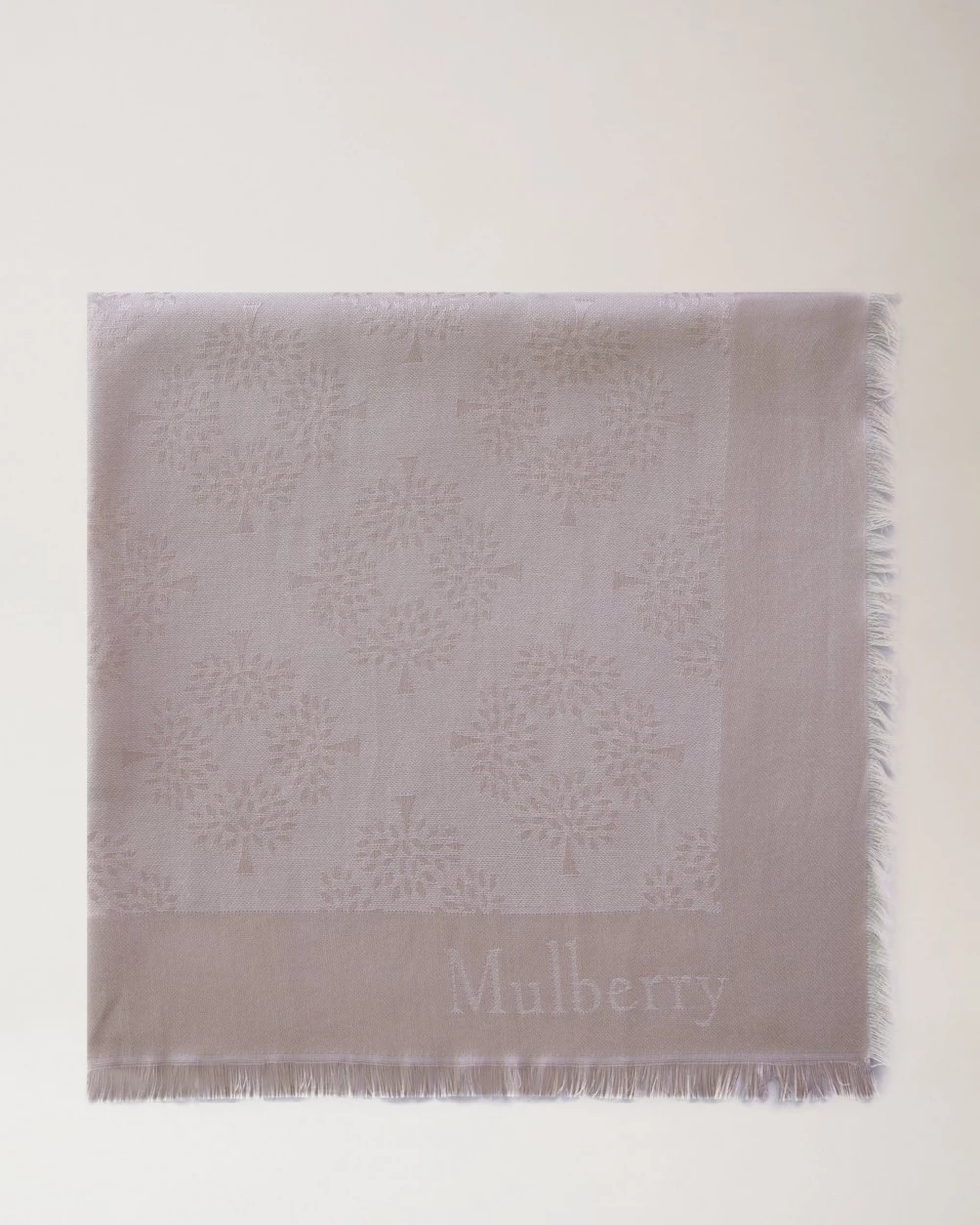 Mulberry Tree Square Rosewater Cotton Silk Blend - 1