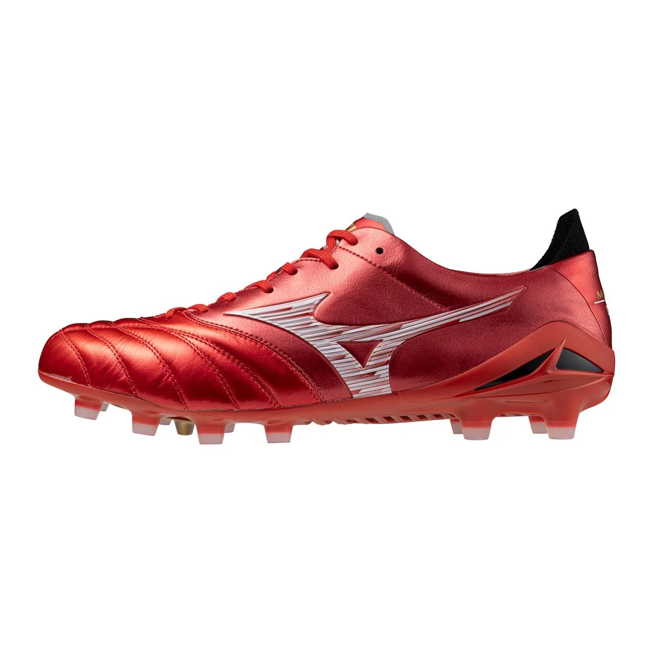 Morelia Neo IV FG Firm Ground Made in Japan KL Soccer Cleat, Red/White - 1