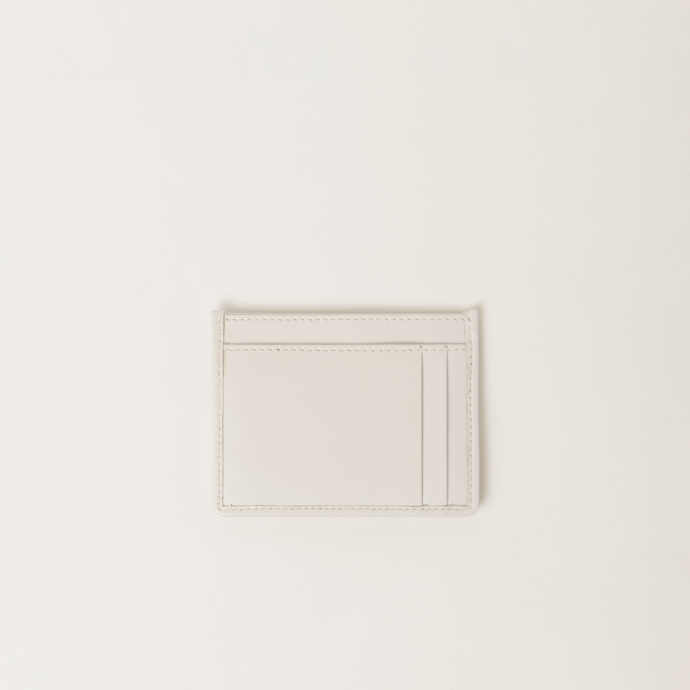 Matelassé nappa leather card holder - 2