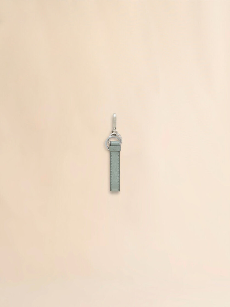 Marni GREY LEATHER KEYRING WITH MARNI MENDING EMBROIDERY outlook