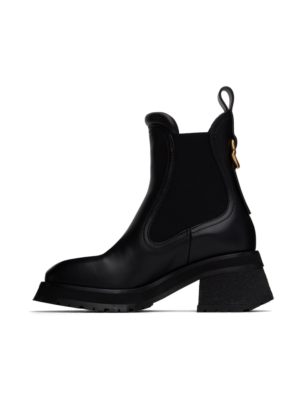 Black Gigi Leather Chelsea Boots - 3