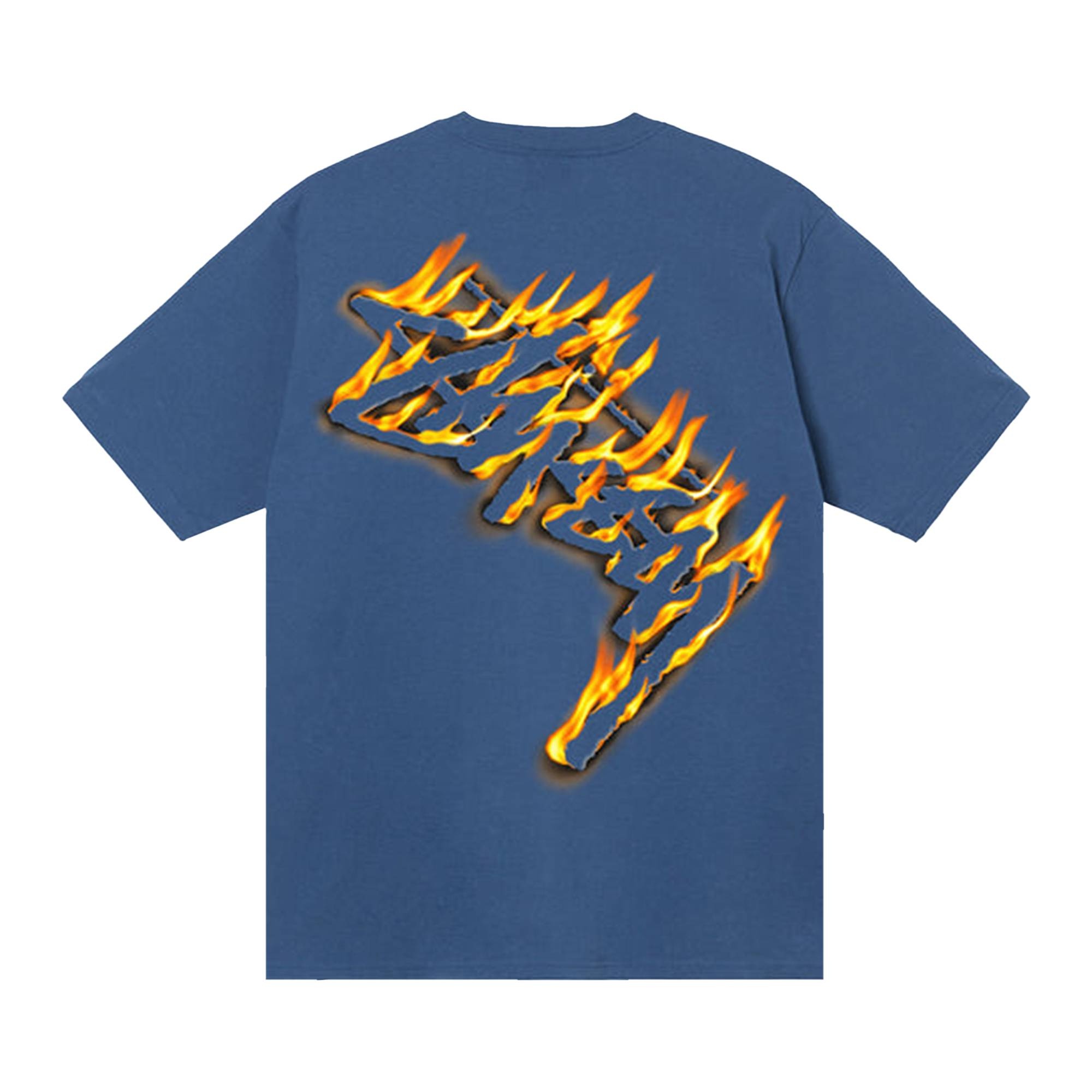 Stussy Burning Stock Tee 'Midnight' - 2