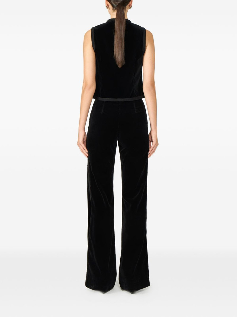 Avice velvet wide-leg trousers 3
