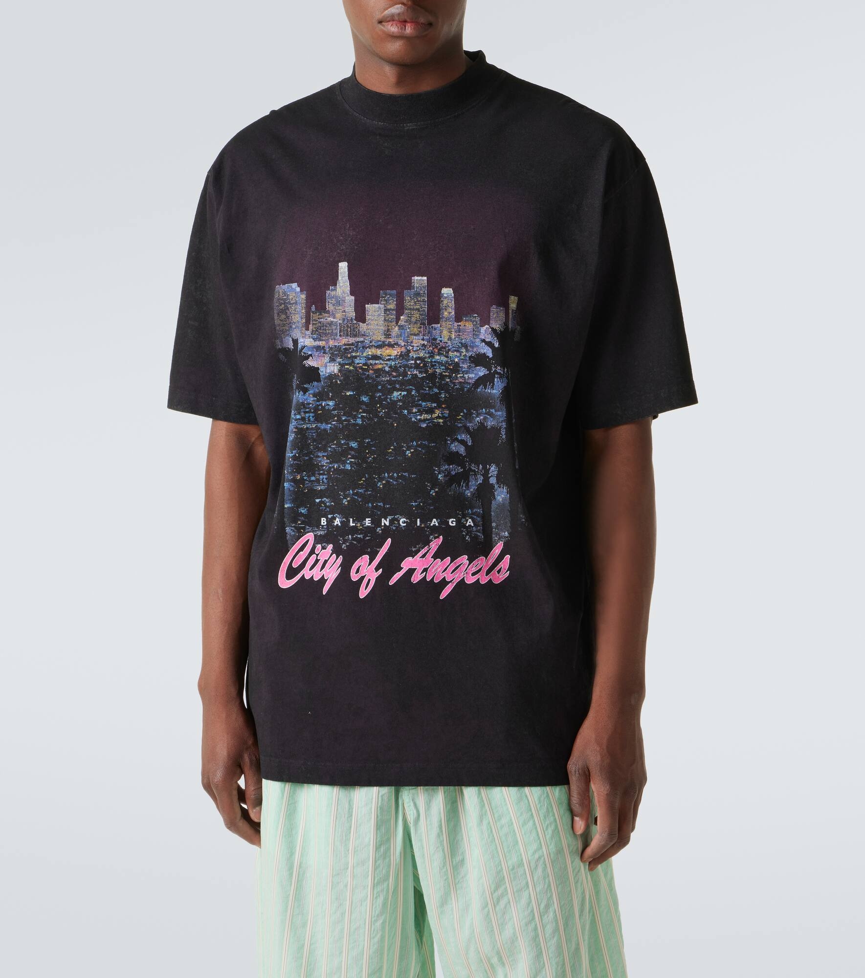 Printed cotton jersey T-shirt - 3